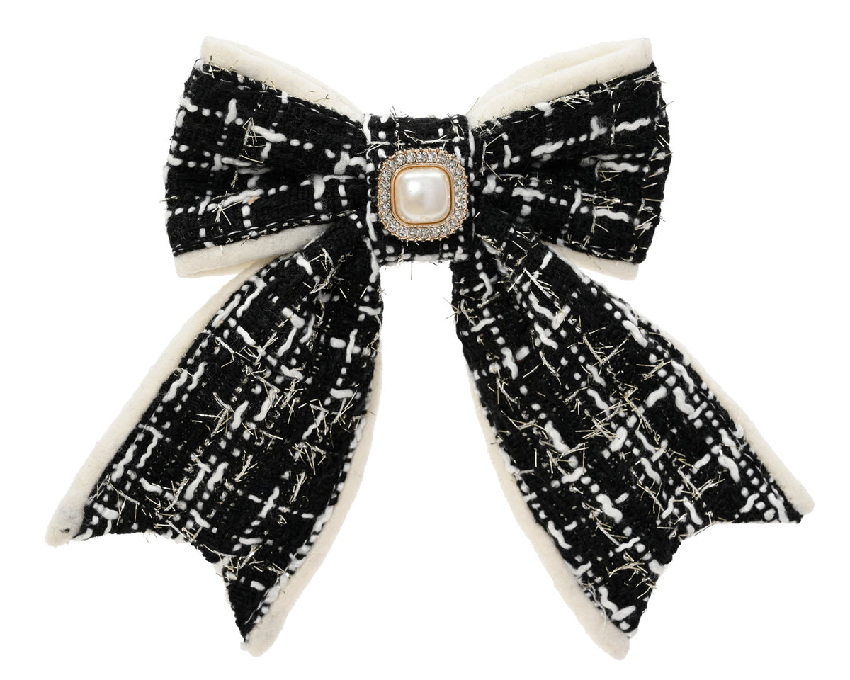 strik polyester on clip strass stone zwart l.2.5cm x w.11cm x h.14cm