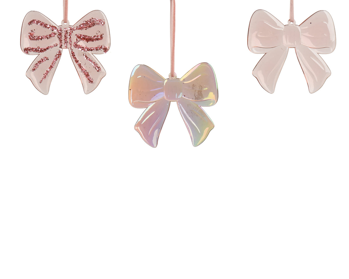 strik polystyreen transparent with glitter 3ass  roze l.9cm x w.0.5cm x h.8.3cm