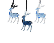 rendier polystyreen transparent with glitter 3ass donker blauw l.8cm x w.4cm x h.14.5cm
