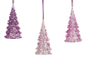 boom polystyreen transparent, iris, transpa with glitter 3ass paars l.5.5cm x w.5.5cm x h.12cm