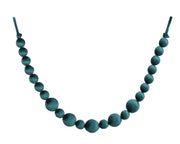 slinger polyester fluweel 5x 8cm balls, 18x 5.5cm balls donker groen d.8cm x h.150cm