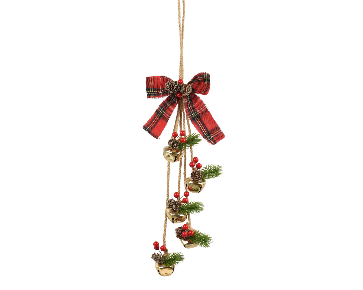 bundel ijzer 5bells check bow foam berry goud l.11cm x w.3.8cm x h.34cm