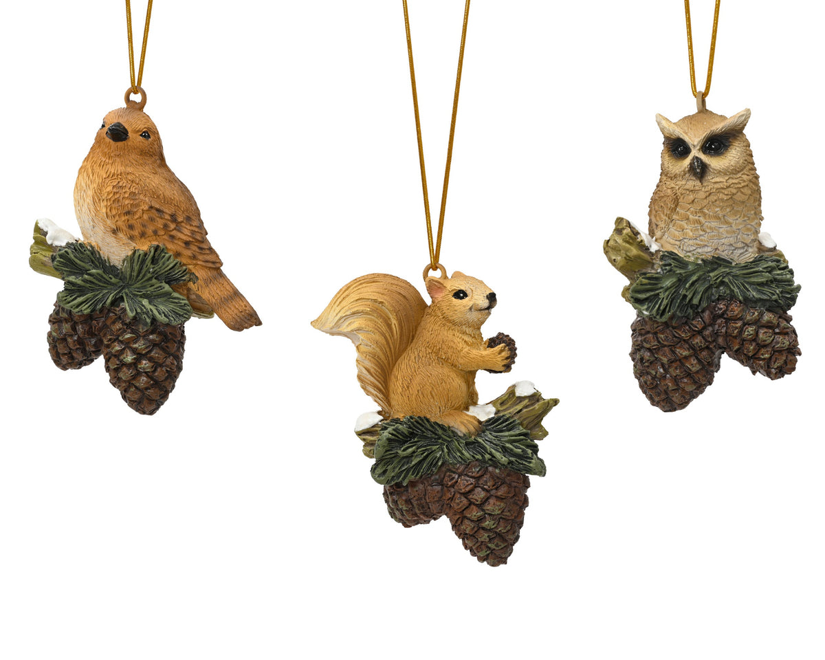 dieren polyresin 3ass assortie l.3.7cm x w.6.1cm x h.9.3cm