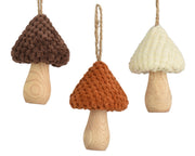 paddenstoel polyester knitted 3col ass assortie l.7cm x w.7cm x h.10cm