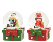 schudbol glas 2ass assortie l.5.1cm x w.4.5cm x h.6.6cm