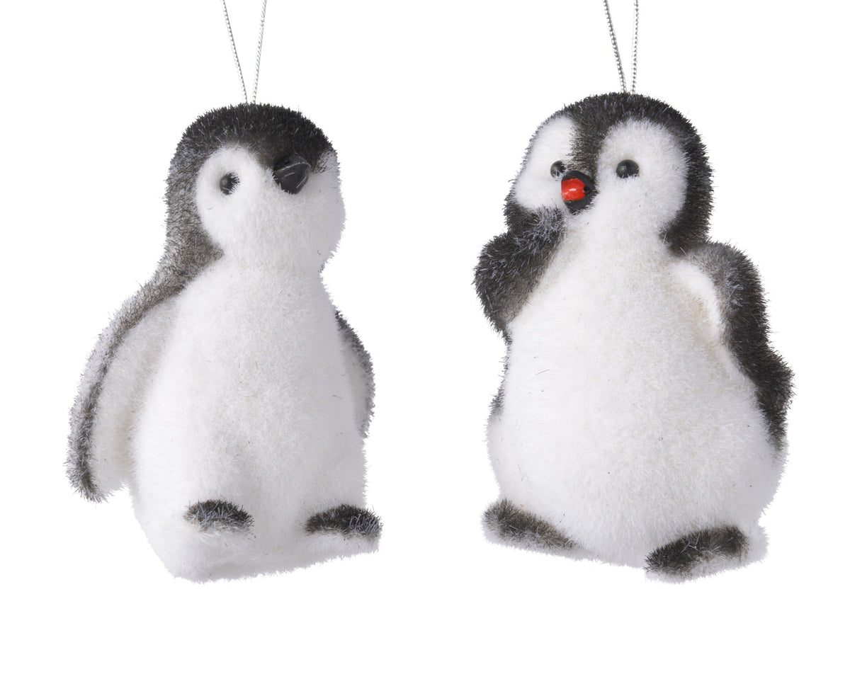 pinguïn polystyreen flock 2ass zwart/wit l.5cm x w.6.5cm x h.9cm