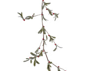 slinger plastic foam berries, glitter groen l.3cm x w.10cm x h.180cm