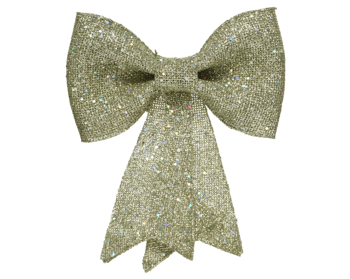 strik plastic glitters licht goud l.5cm x w.22cm x h.30cm