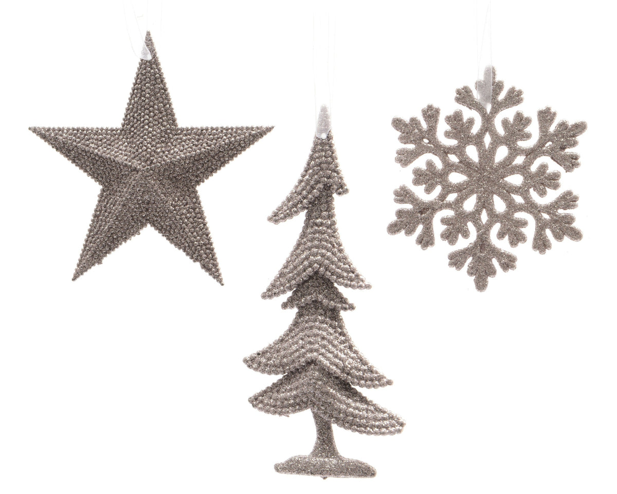 figuren plastic glitter plastic glitter hanger 3ass poederroze l.0.8cm x w.10.5cm x h.10.5cm
