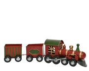 trein ijzer rood/kleur(en) l.58cm x w.12cm x h.16cm