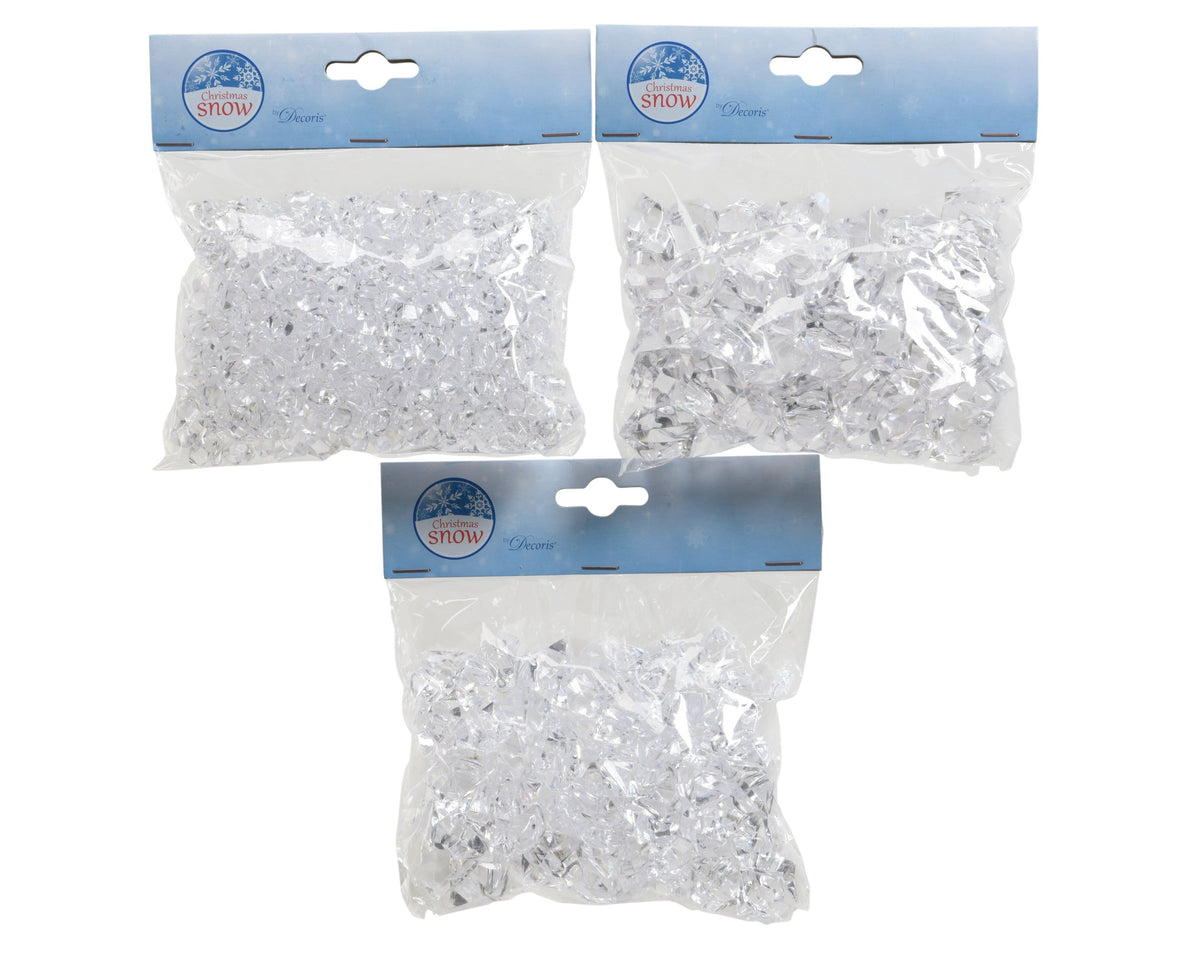 ijsblokje acryl ice cubes 3ass transparant l.1cm x w.1.5cm x h.1.2cm