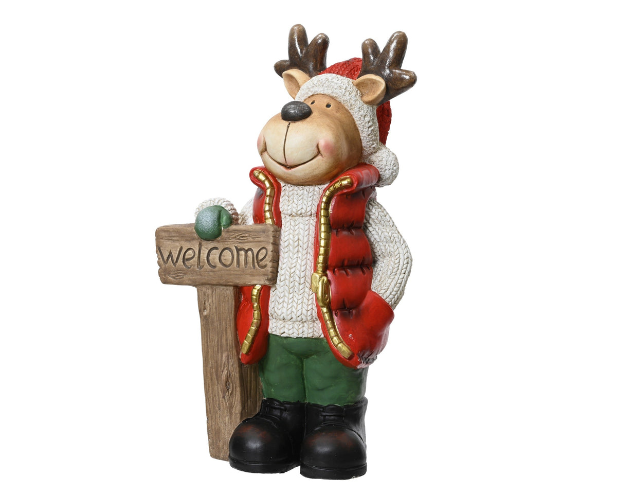 hert magnesium deer rood/kleur(en) l.24.5cm x w.17cm x h.43cm