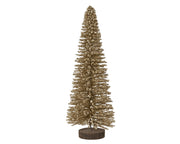 boom bamboe glitters op voet goud d.14cm x h.39cm