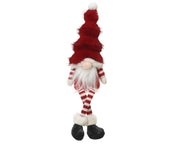 gnoom polyester sitting w dangling leg rood l.13cm x w.9cm x h.45cm