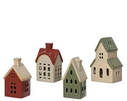 huis keramiek house 4ass assortie l.8.3cm x w.11cm x h.17.9cm