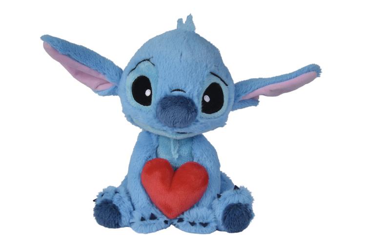 disney - stitch holding heart (25cm)