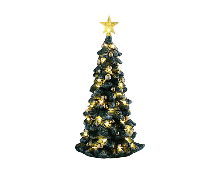snowy christmas tree, clear light, b/o (4.5v)