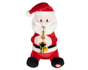 bewegend figuur polyester santa claus 100% polyester multi l.15cm x w.14cm x h.21cm