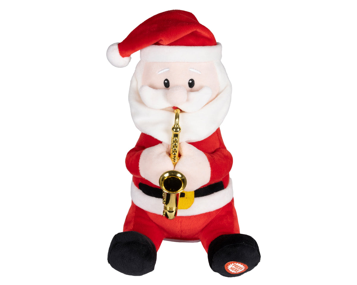 bewegend figuur polyester santa claus 100% polyester multi l.15cm x w.14cm x h.21cm
