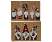 deurmat kokosvezel gnomes 2ass buiten naturel/kleur(en) l.60cm x w.40cm x h.1.5cm