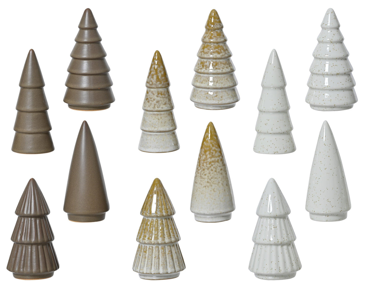 boom porselein tree reaction glazed 12ass assortie d.5cm x h.10cm