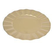 decobord pp round spay lacqure wave rim goud d.33cm x h.1.5cm