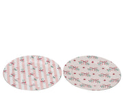 decobord pp round decal 2ass assortie d.33cm x h.1.5cm