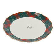 dinerbord porselein round with wave edge decal wit/kleur(en) d.26.3cm x h.2.4cm