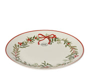 dinerbord porselein decal groen/kleur(en) d.27cm x h.2.5cm