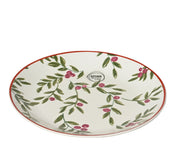 ontbijtbord porselein decal groen/kleur(en) d.19.4cm x h.2cm