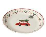 bord porselein decal wit/kleur(en) d.16cm x h.1.8cm
