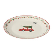 dinerbord porselein decal wit/kleur(en) d.26.7cm x h.2.7cm