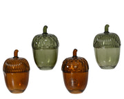 opbergpot glas transparent 4ass assortie d.7.1cm x h.11.5cm