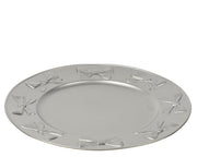 decobord pp round shinny zilver d.33cm x h.1.5cm