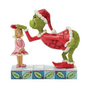 the grinch patting cindy-lou on the head figurine