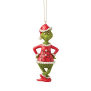 the grinch with hands on hips hanging ornament