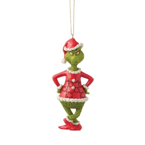 the grinch with hands on hips hanging ornament