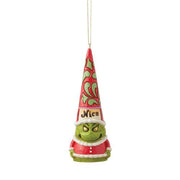 grinch naught nice gnome hanging ornament