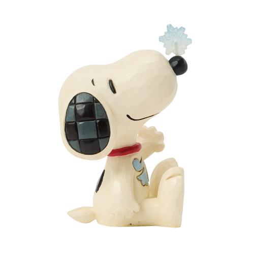 snoopy witrh snowflake on nose - peanuts by jim shore