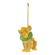 simba with wreath hanging ornament by department 56