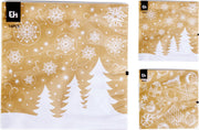 servetten papier 33x33cm set van 16sts 3-laags 2ass goud kerst designs