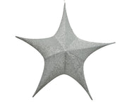 ster polyester zilver d.135cm x h.42cm