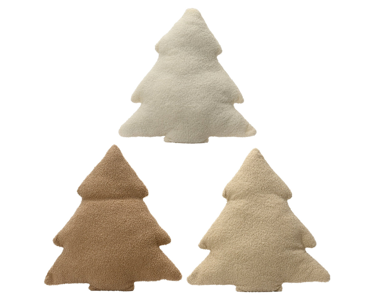 kussen polyester tree teddy fur 3col ass assortie l.45cm x w.45cm x h.5cm