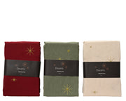 tafelkleed polyester katoen gold embroidery star 3col ass assortie l.140cm x w.250cm x h.0.1cm