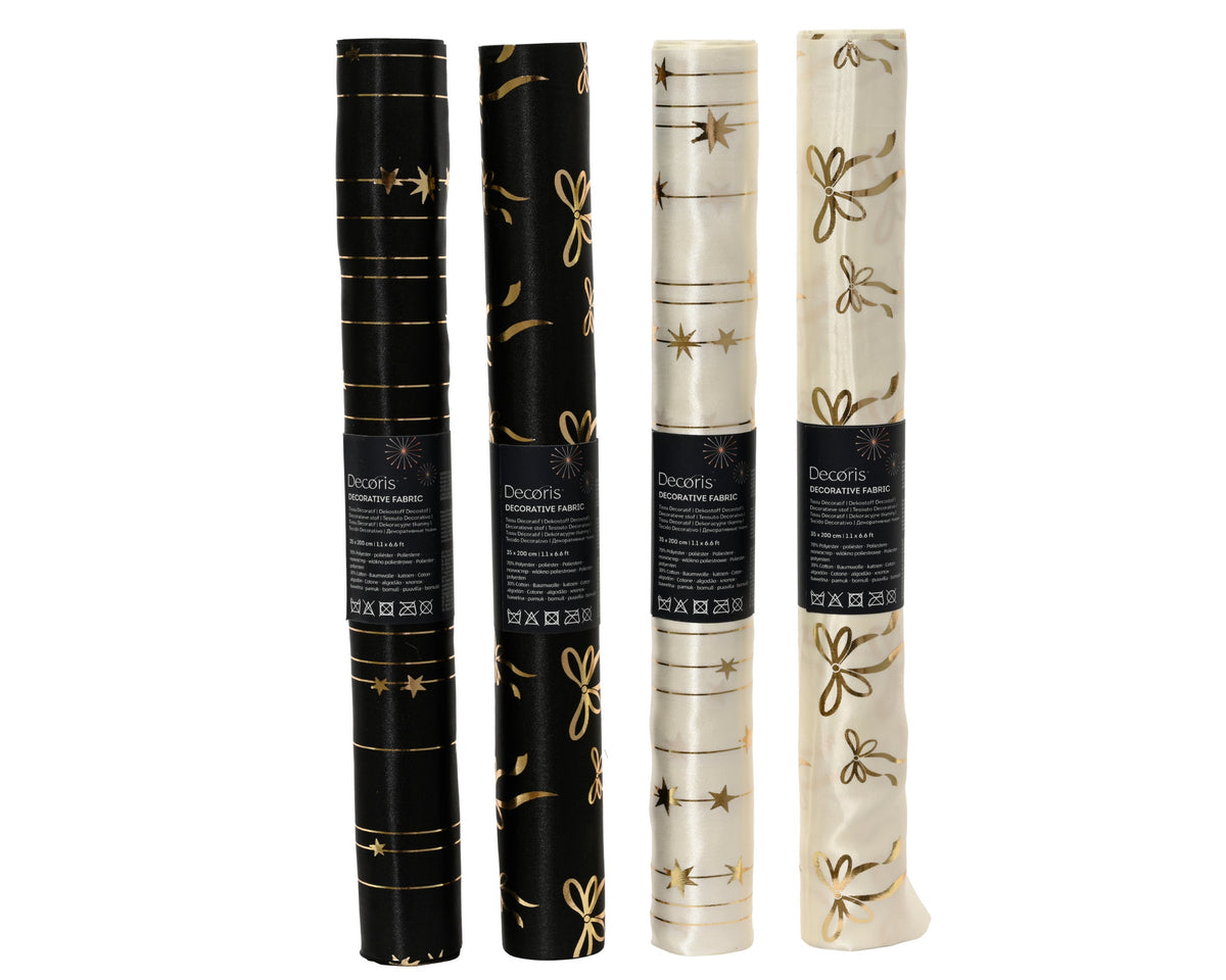 decostof polyester foil 4ass assortie l.200cm x w.35cm x h.0.1cm
