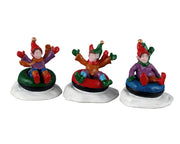 snow tubers, set of 3