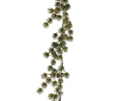 dennenguirlande glitter plastic pinecone groen/goud l.11cm x w.15cm x h.180cm