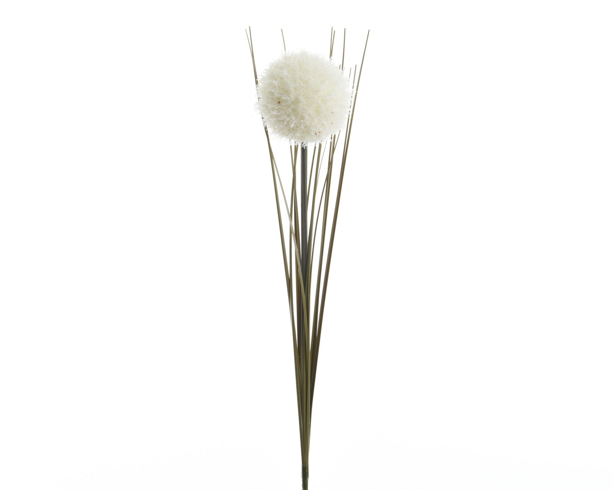 allium op steel plastic frost wit l.7cm x w.7cm x h.66cm