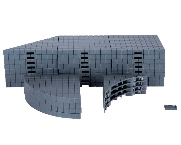 plaza system (grey, variety) - 32 pcs