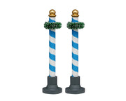 biergarten poles, set of 2